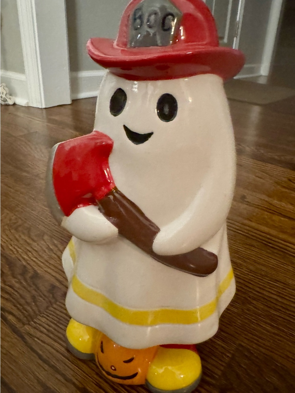 Halloween Ghost Firefighter Figurine - Cutest little Firefighter Ghost